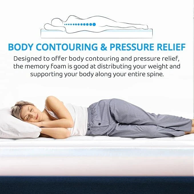 Massive Discounts Memory Foam Mattress Topper | 5cm Orthopaedic 135x190cm