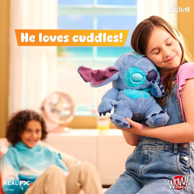 Wow Stuff Real FX Disney Stitch Interactive Animatronic Puppet Toy