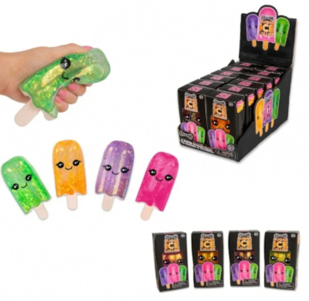 Snaps Scrunchems Sugar Ice Lolly – Glittery Sensory Fidget Squish Toy