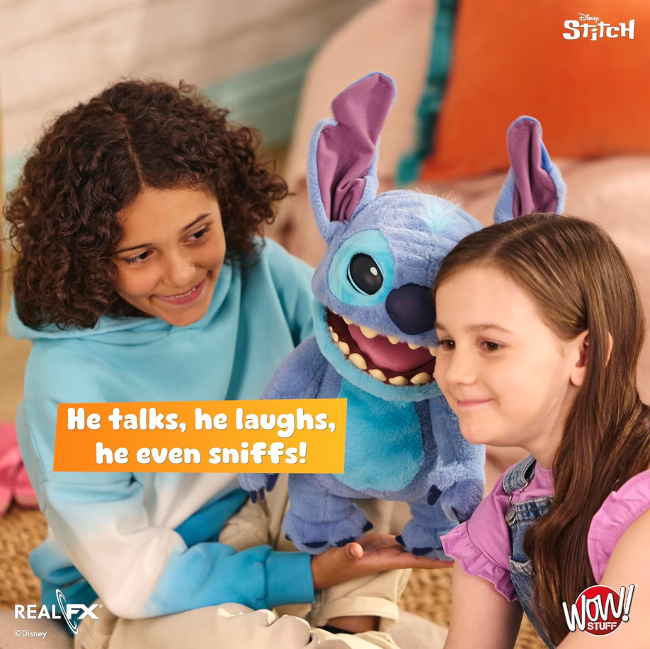Wow Stuff Real FX Disney Stitch Interactive Animatronic Puppet Toy