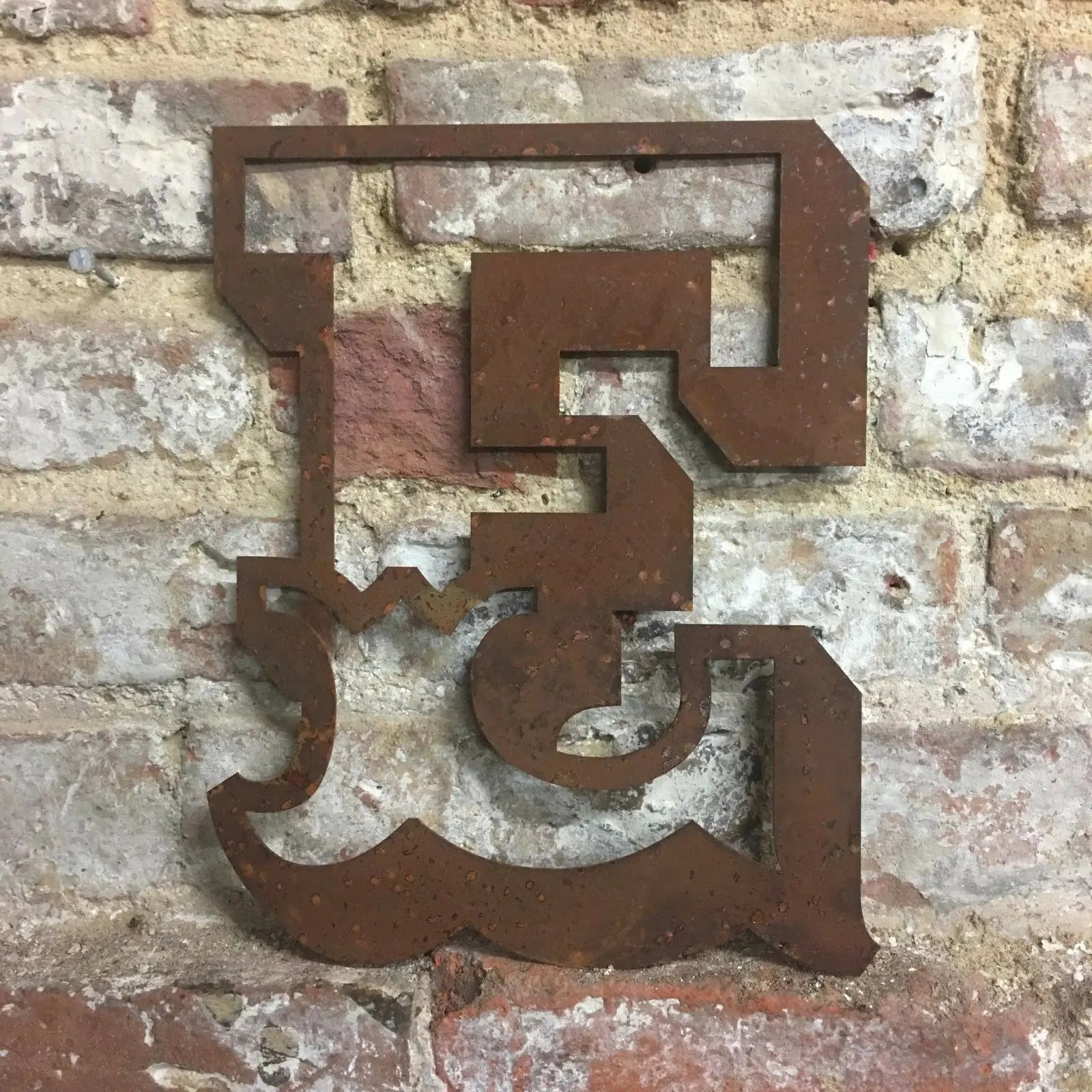 Rustic Warehouse Norfolk 12" Metal Carnival Letters – Vintage Steel Signage