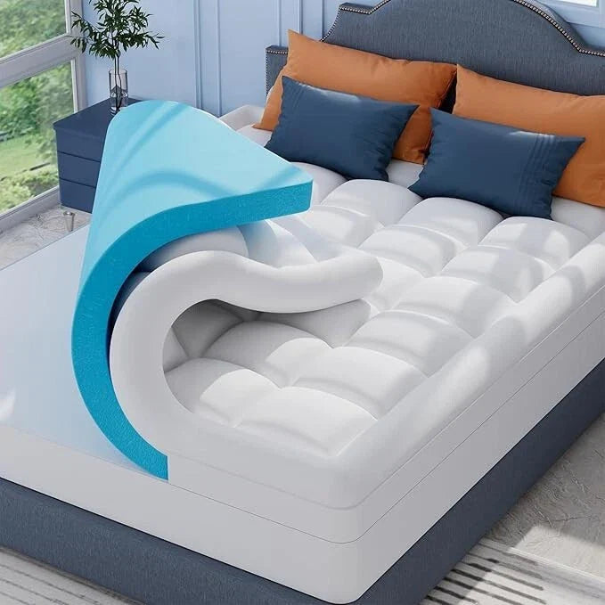 Massive Discounts Memory Foam Mattress Topper | 5cm Orthopaedic 135x190cm