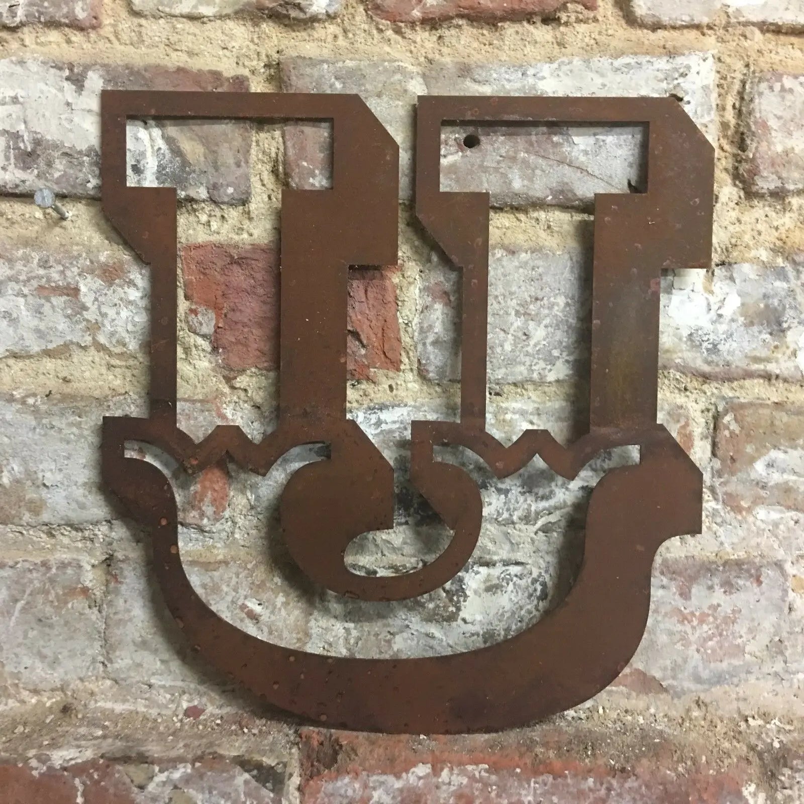Rustic Warehouse Norfolk 12" Metal Carnival Letters – Vintage Steel Signage