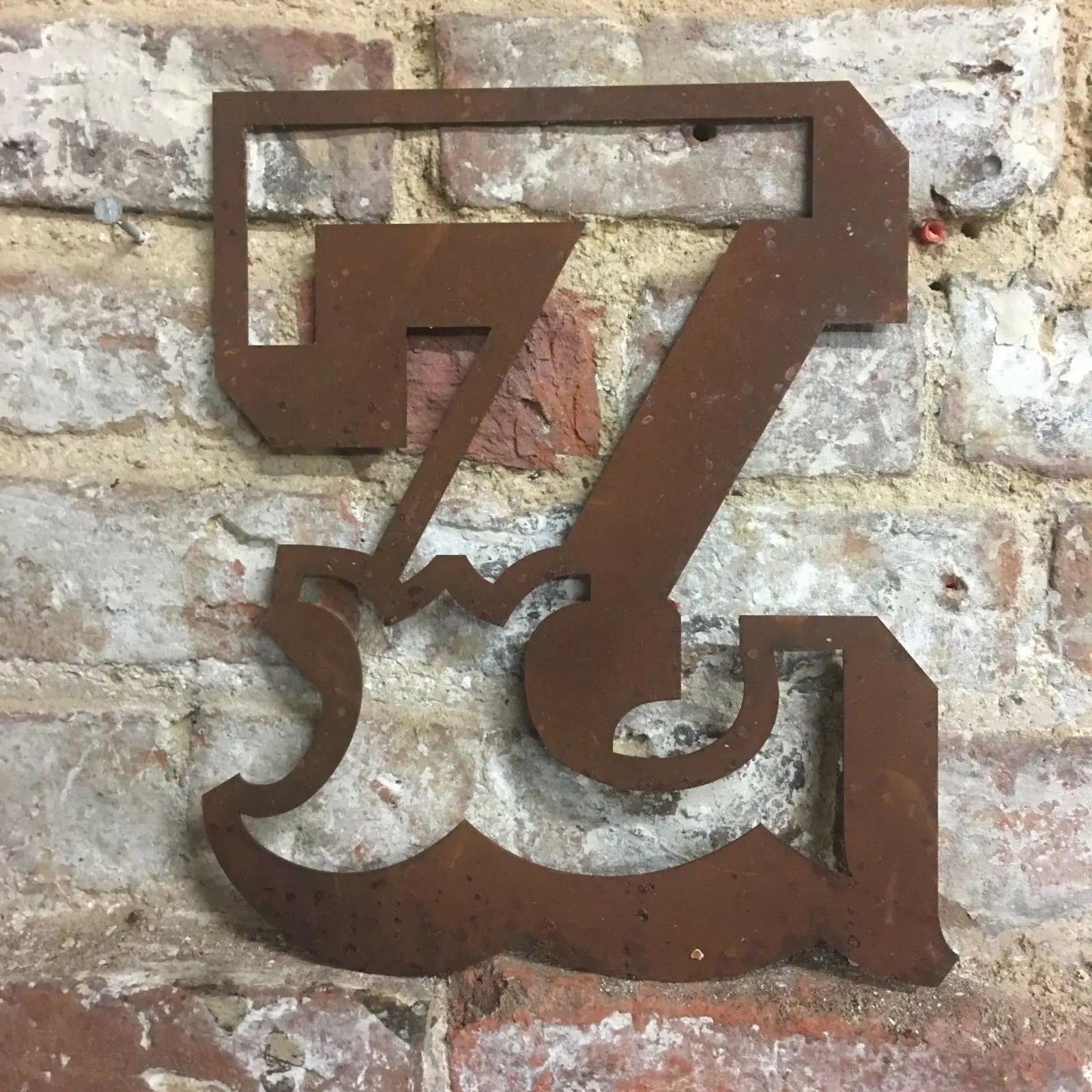 Rustic Warehouse Norfolk 12" Metal Carnival Letters – Vintage Steel Signage
