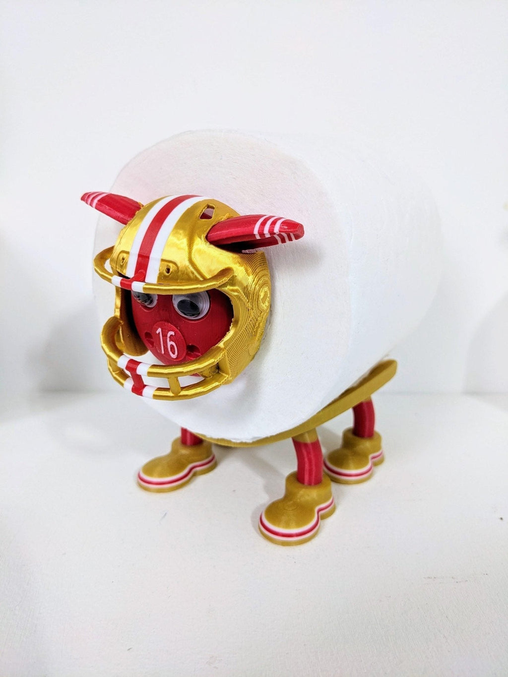 San Francisco 49ers Sheep Toilet Roll Holder | NFL Gift by Chaddyverse
