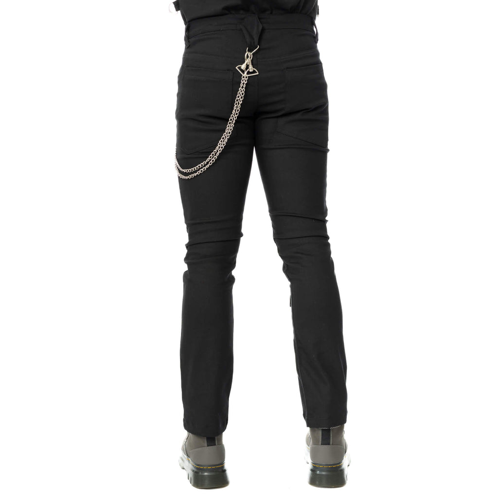 Poizen Industries Sanctified Sins Gothic Pants with Buckles & Chains