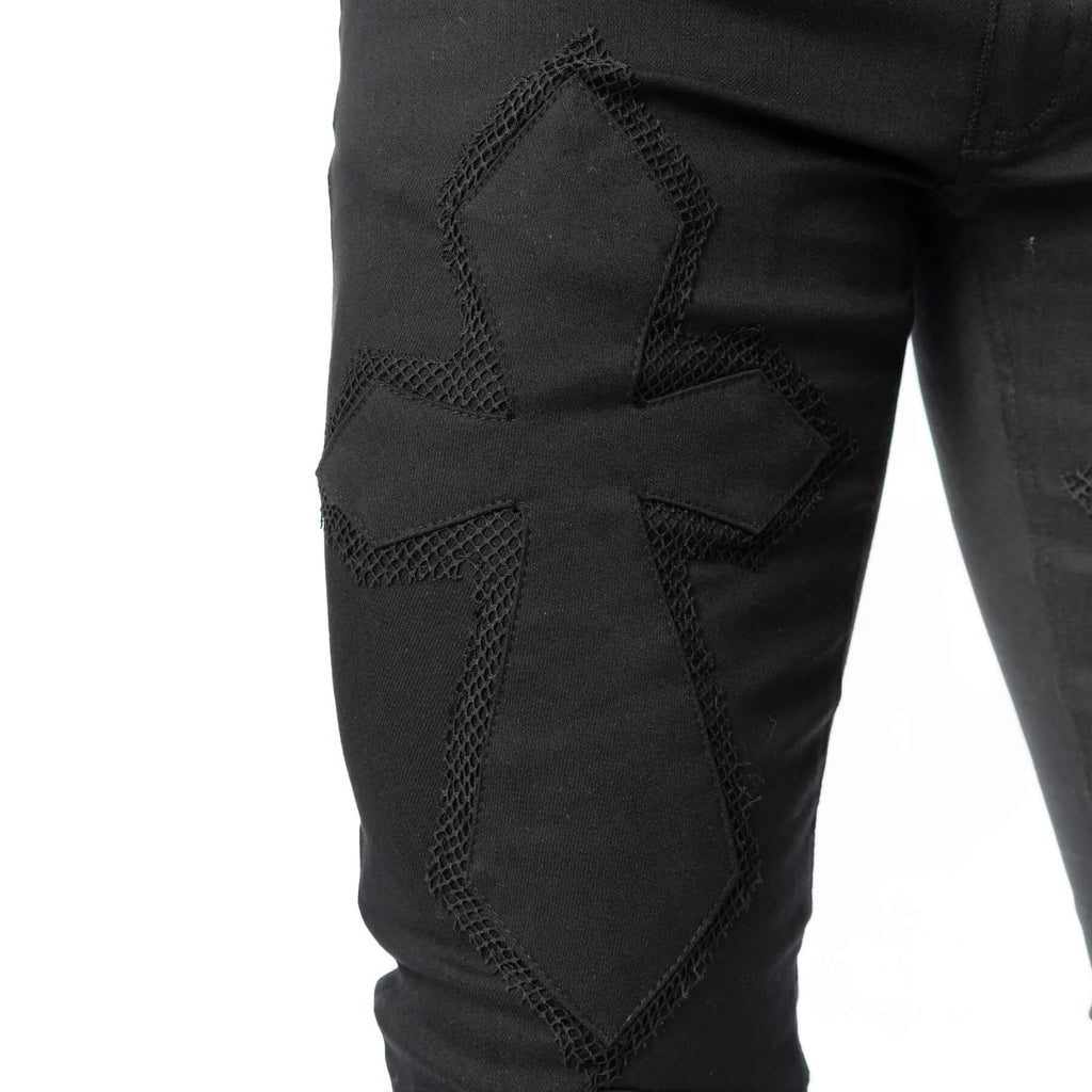 Poizen Industries Sanctified Sins Gothic Pants with Buckles & Chains