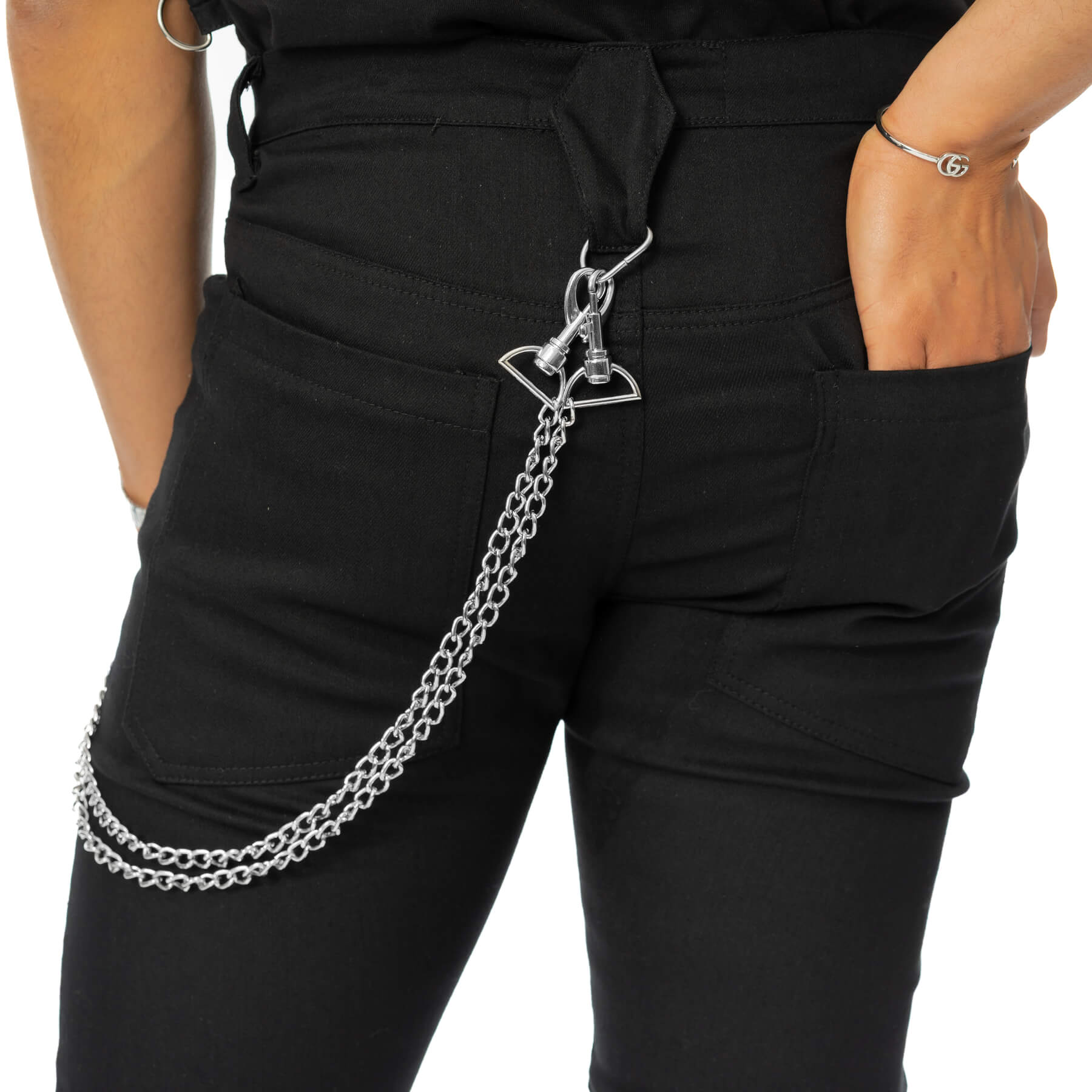 Poizen Industries Sanctified Sins Gothic Pants with Buckles & Chains