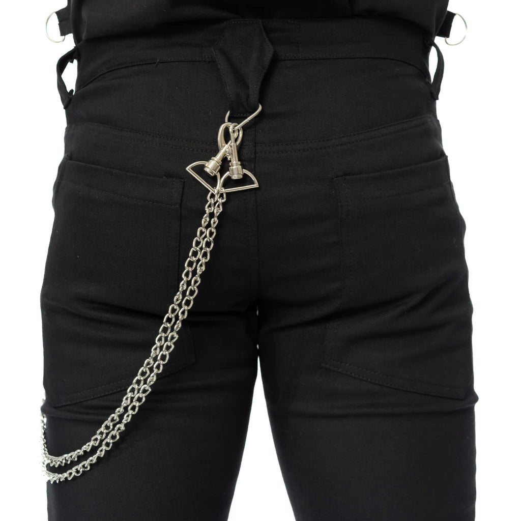Poizen Industries Sanctified Sins Gothic Pants with Buckles & Chains