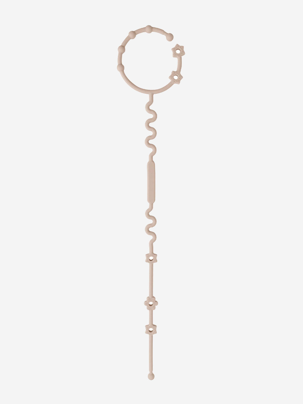 Bloom Bambini Adjustable Pacifier Clip and Teether - Brown Eco-Material