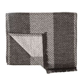 Swole Panda Bamboo Scarf – Black & White Herringbone Chevron Print