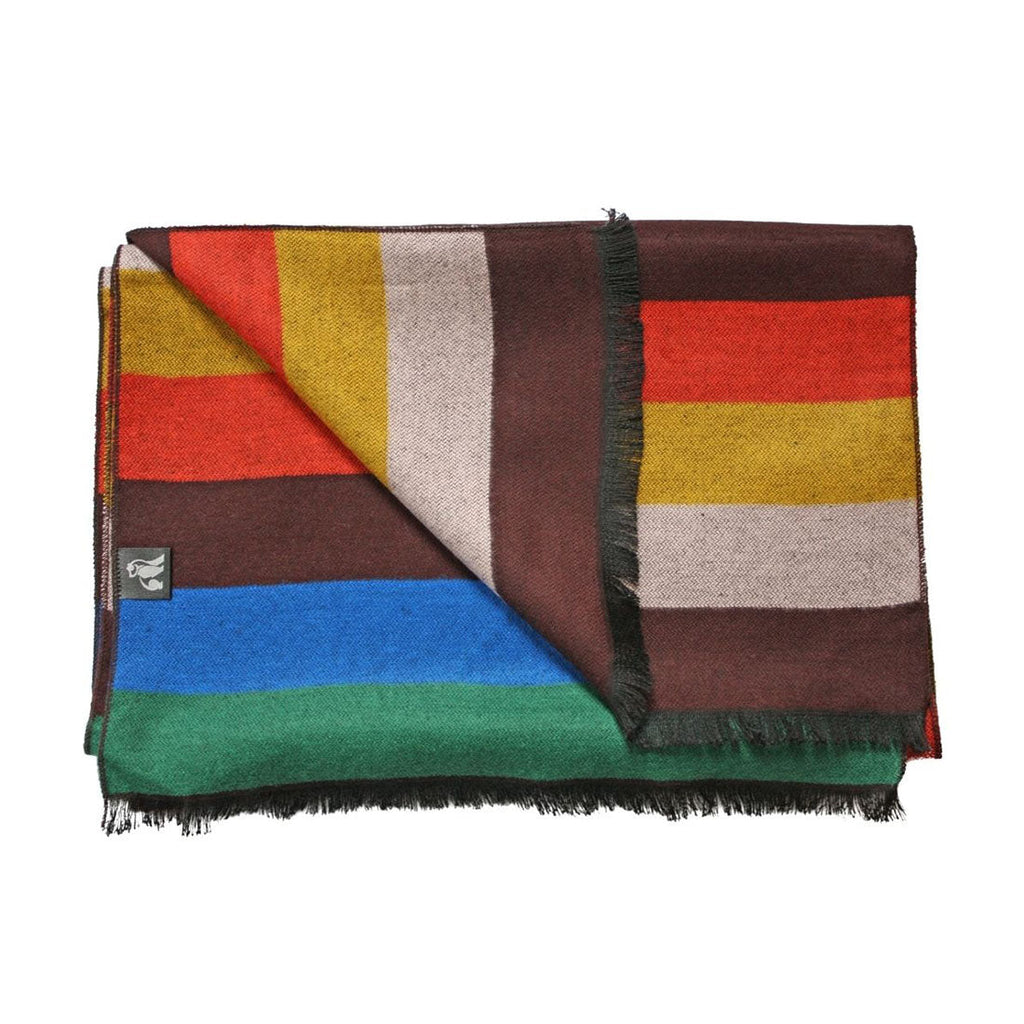 Swole Panda Block Stripe Bamboo Scarf – Sustainable & Breathable