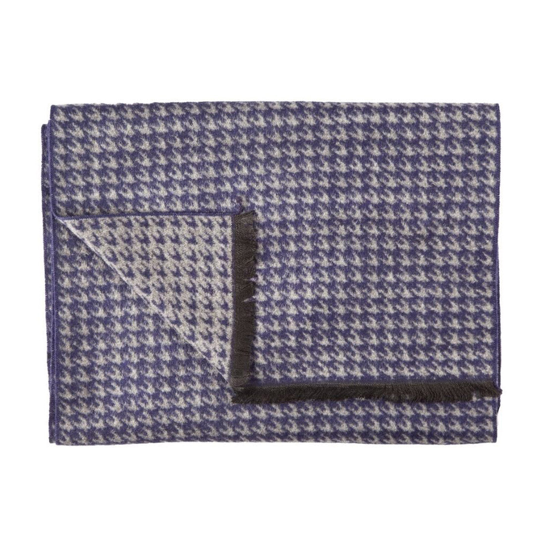 Swole Panda Blue Houndstooth Bamboo Scarf – Soft & Sustainable Neckwear