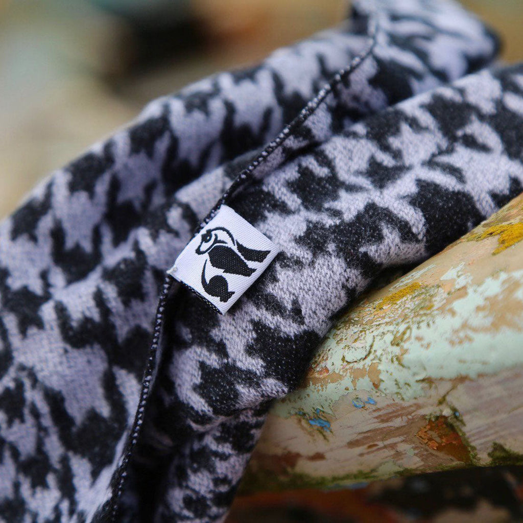 Swole Panda Classic Houndstooth Bamboo Scarf – Soft & Sustainable