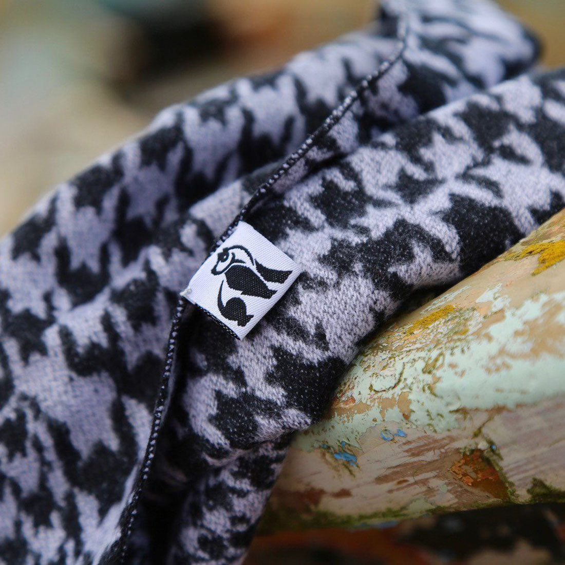 Swole Panda Classic Houndstooth Bamboo Scarf – Soft & Sustainable