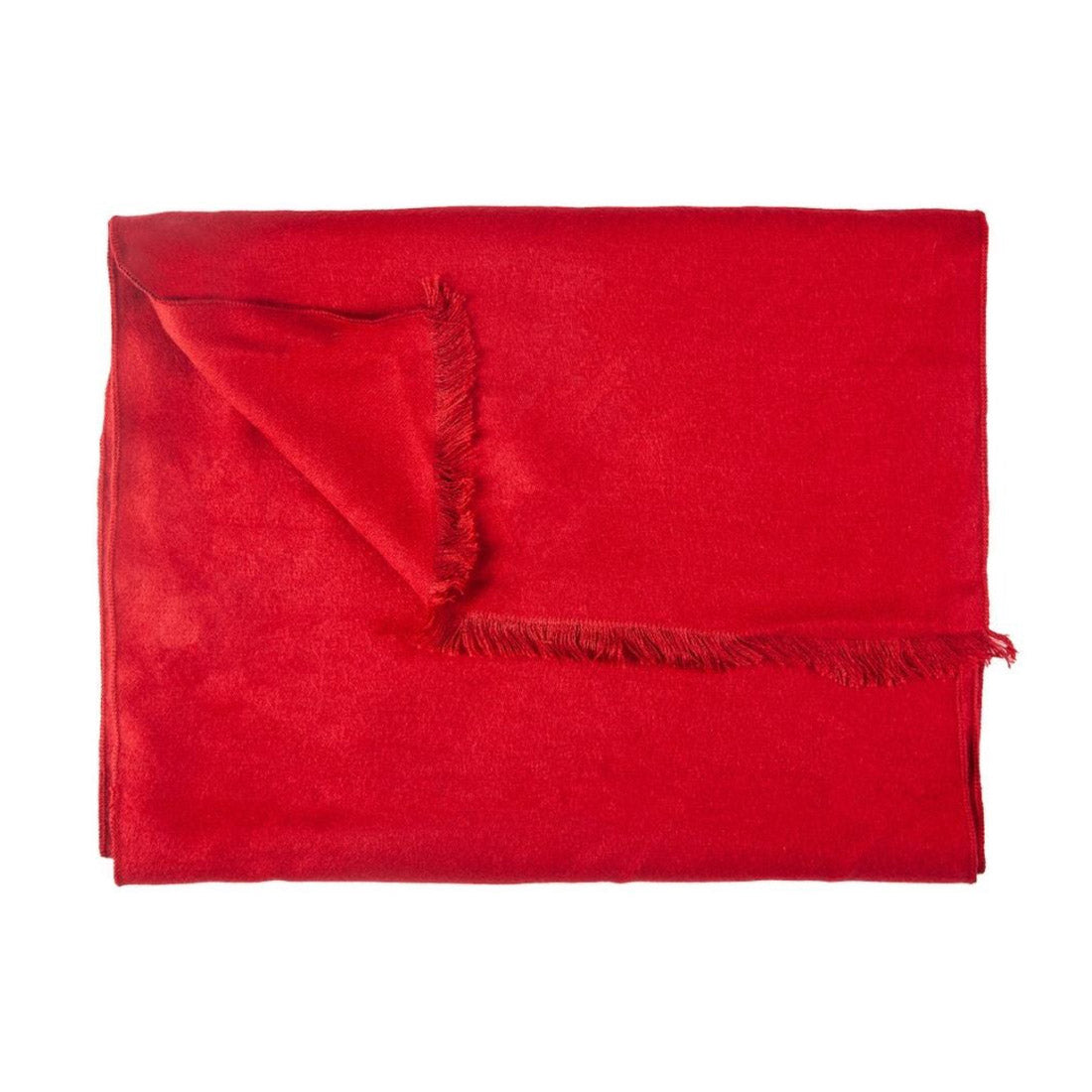 Swole Panda Dark Red Bamboo Scarf – Soft Fringed Sustainable Neckwear