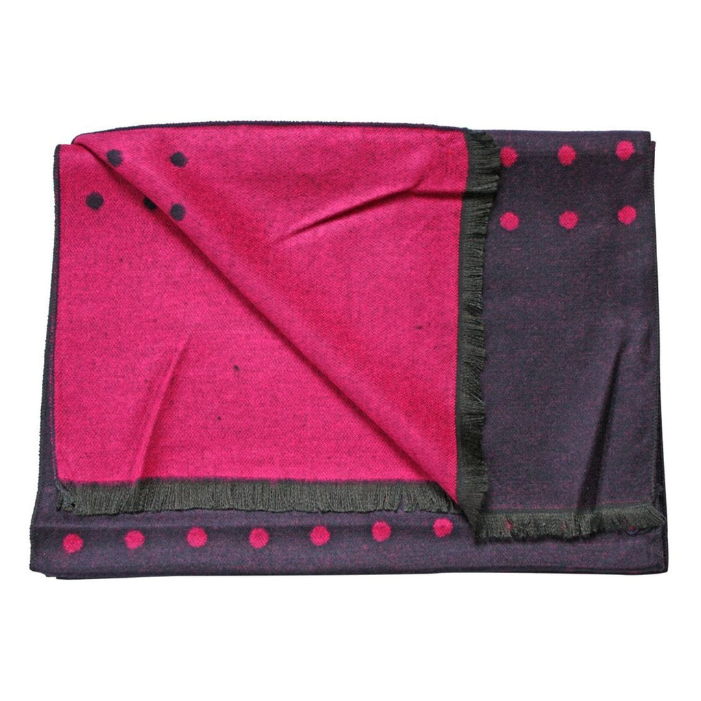 Swole Panda Navy and Pink Spot Bamboo Scarf – Sustainable & Breathable
