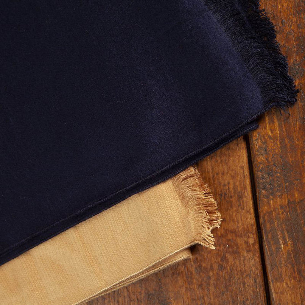 Swole Panda Navy Bamboo Scarf – Soft Fringed Sustainable Accessory