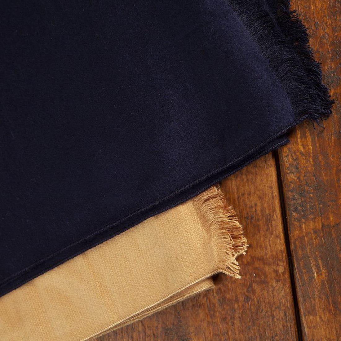 Swole Panda Navy Bamboo Scarf – Soft Fringed Sustainable Accessory