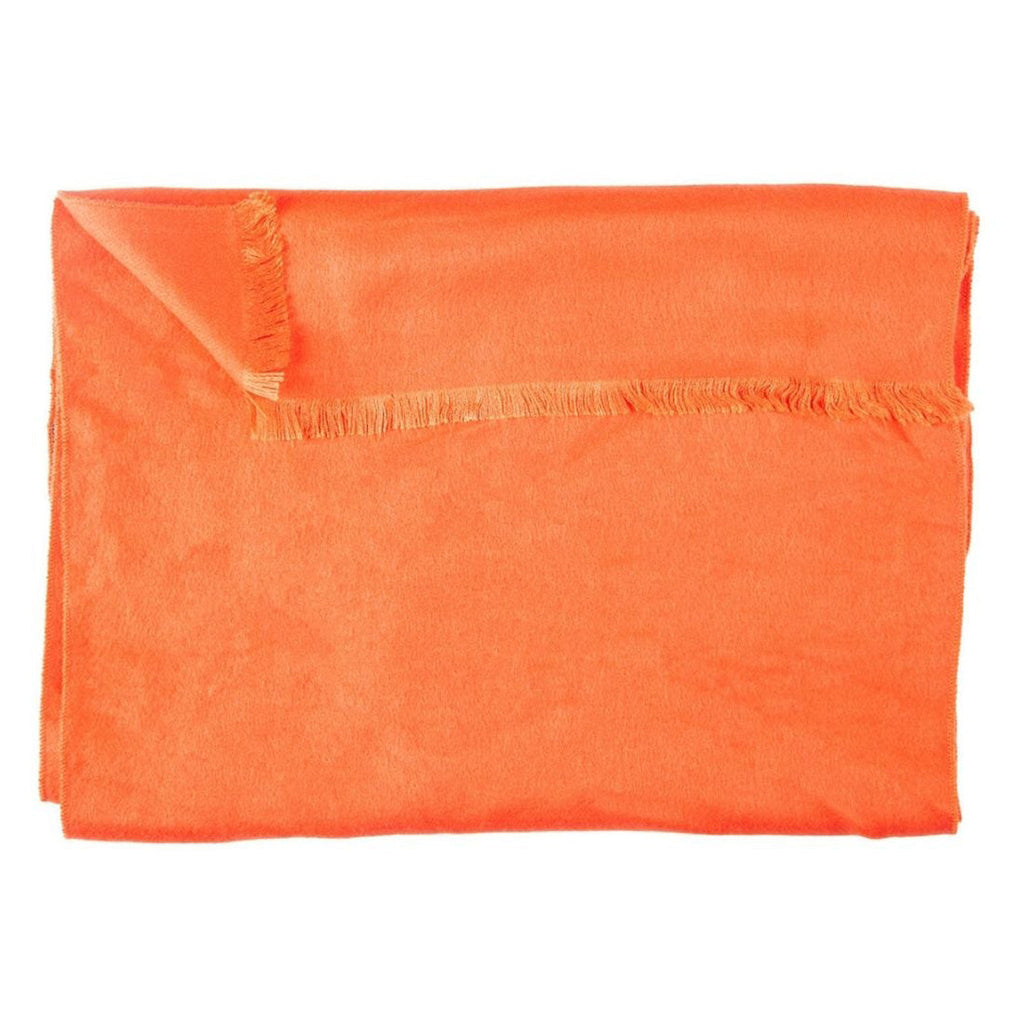 Swole Panda Tangerine Orange Bamboo Scarf – Sustainable Vegan Cashmere