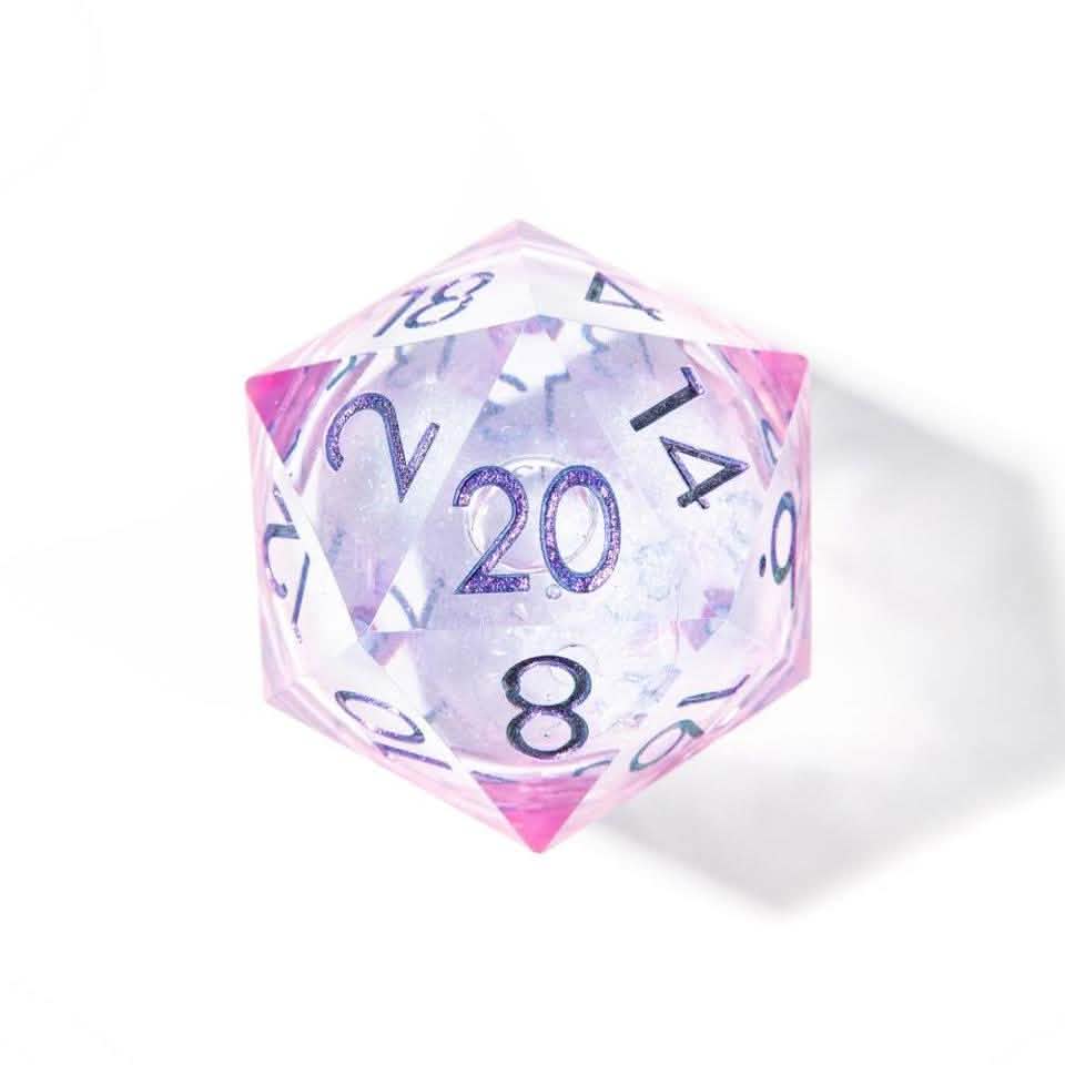Seelie Fae | 33mm D20 | Oversized Liquid Core Dice | Single Dice