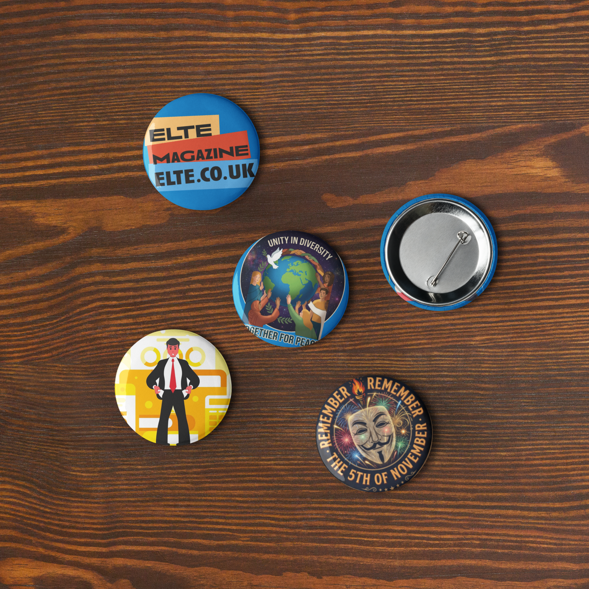 z buttons by pins