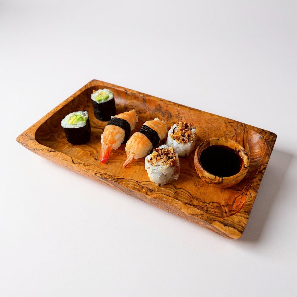 Olive Wood Rectangular Shaped Dish 27 cm, Sustainably Sourced, Eco-Friendly, handmade, gift