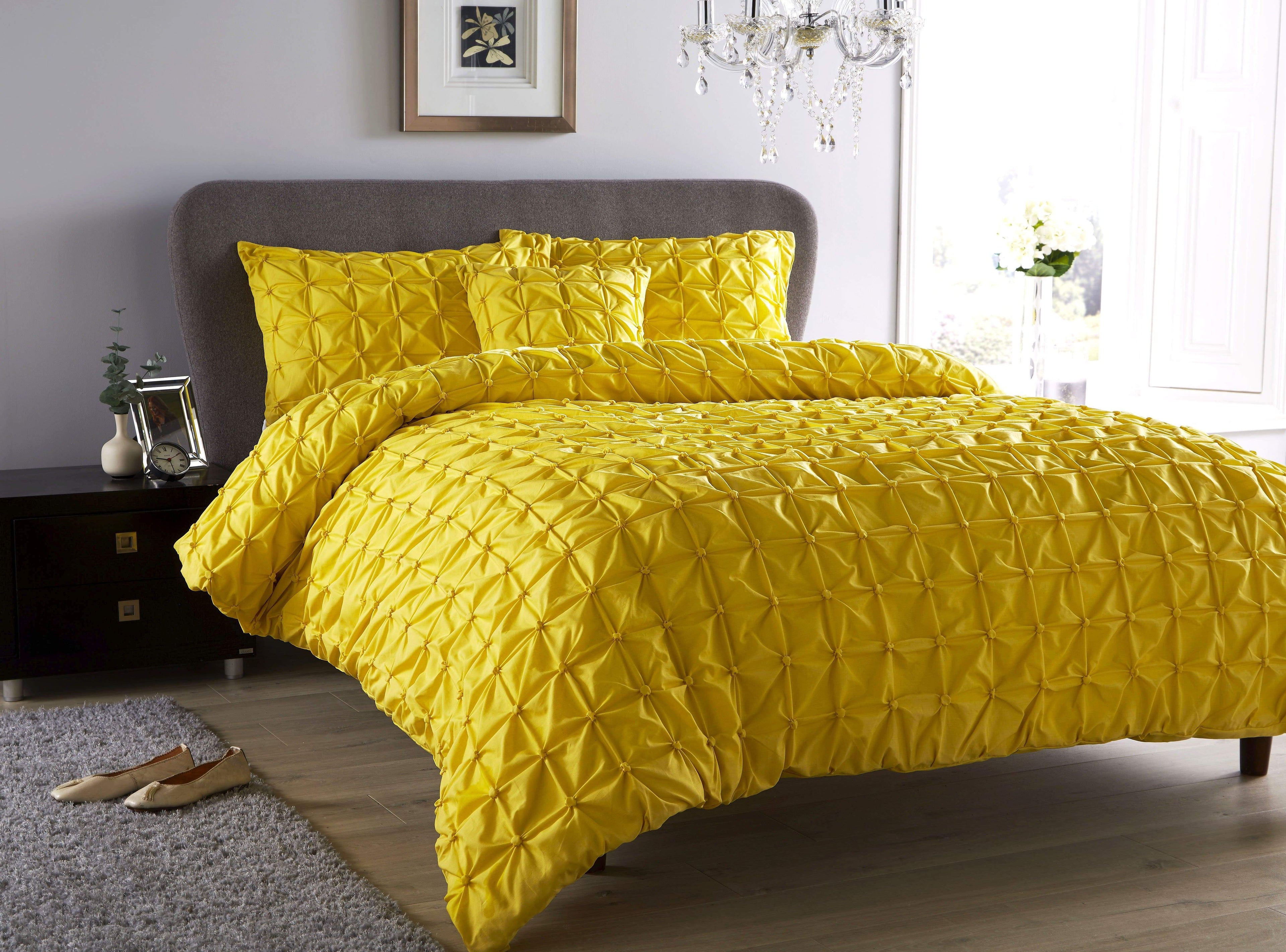 OLIVIA ROCCO Seville Pintuck Duvet Set – Luxury Cotton-Rich Bedding