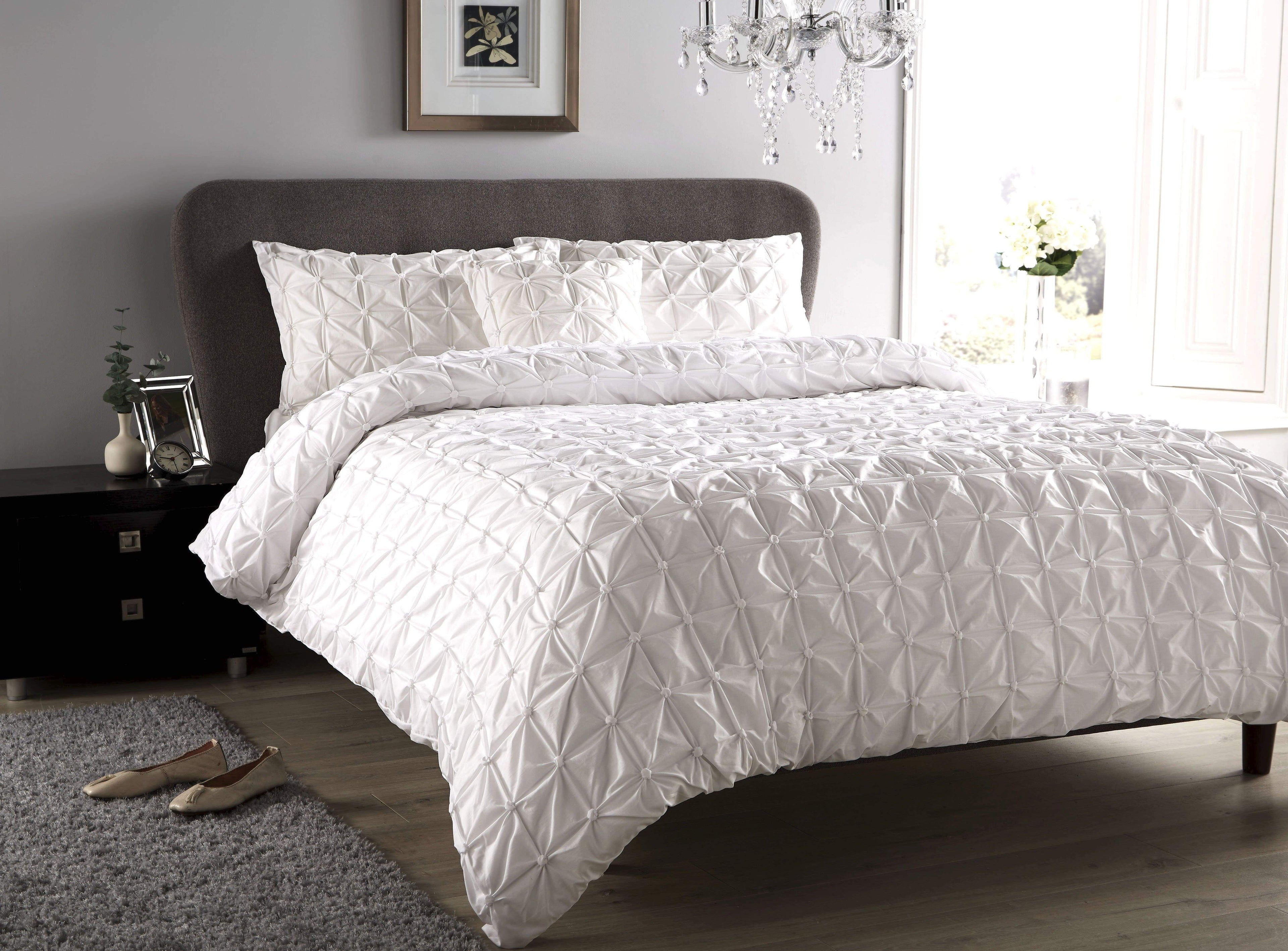 OLIVIA ROCCO Seville Pintuck Duvet Set – Luxury Cotton-Rich Bedding