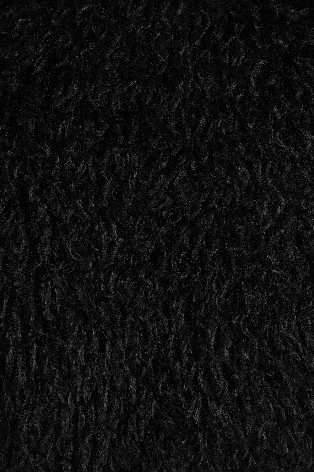 Banned Zafira Black Faux Fur Cropped Jacket – Gothic Shaggy Coat
