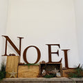 Rustic Metal NOEL Letters – 12 Inch Steel Christmas Mantle Decor by RWN