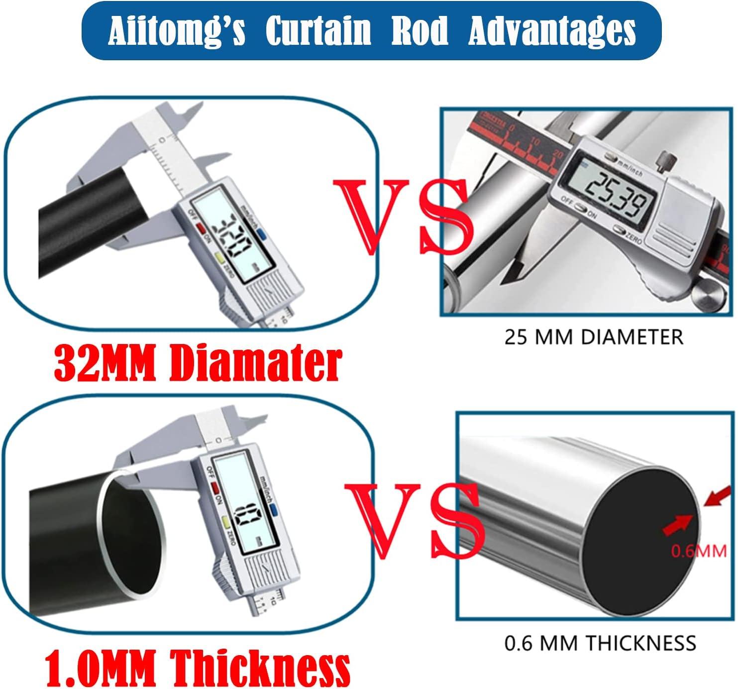 Massive Discounts No-Drill Extendable Shower Curtain Rod – 355cm