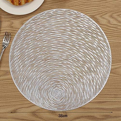 Hosoncovy Round Placemats Set | 4 Pack Heat Resistant Starry Sky Design