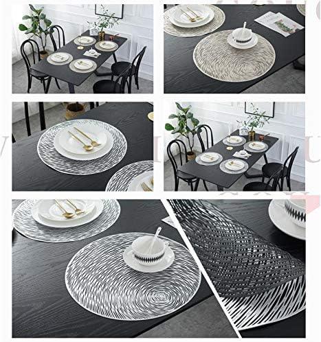 Hosoncovy Round Placemats Set | 4 Pack Heat Resistant Starry Sky Design