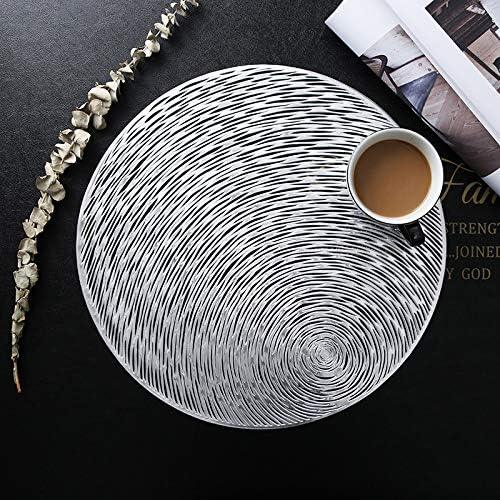 Hosoncovy Round Placemats Set | 4 Pack Heat Resistant Starry Sky Design