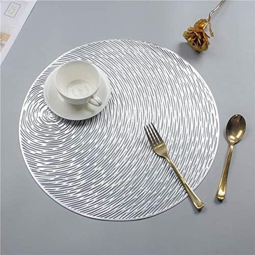 Hosoncovy Round Placemats Set | 4 Pack Heat Resistant Starry Sky Design