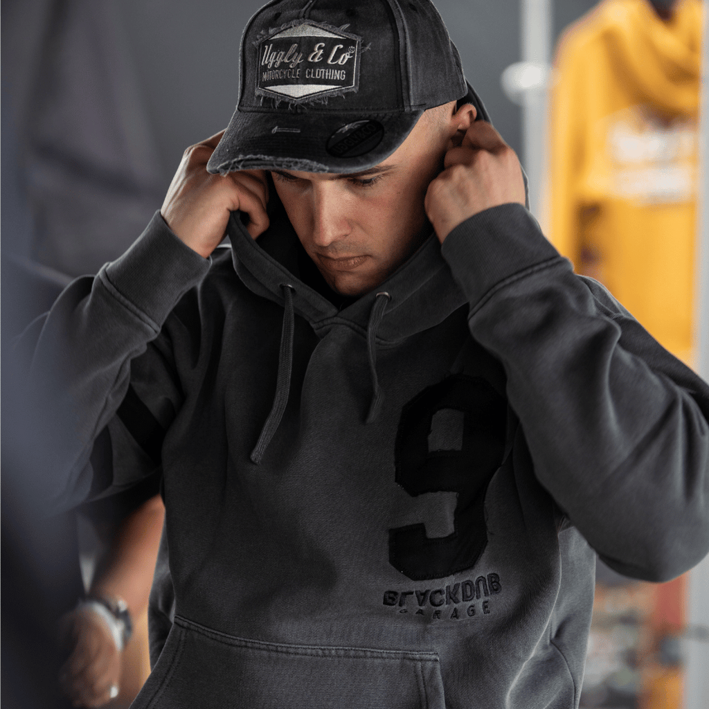 Uggly & Co x Black Dub Mile 9 Heavyweight Vintage Baseball Hoodie