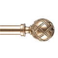 Ycolnaefllr 1 Inch Adjustable Gold Curtain Rod, 48-84 Inch Window Hardware