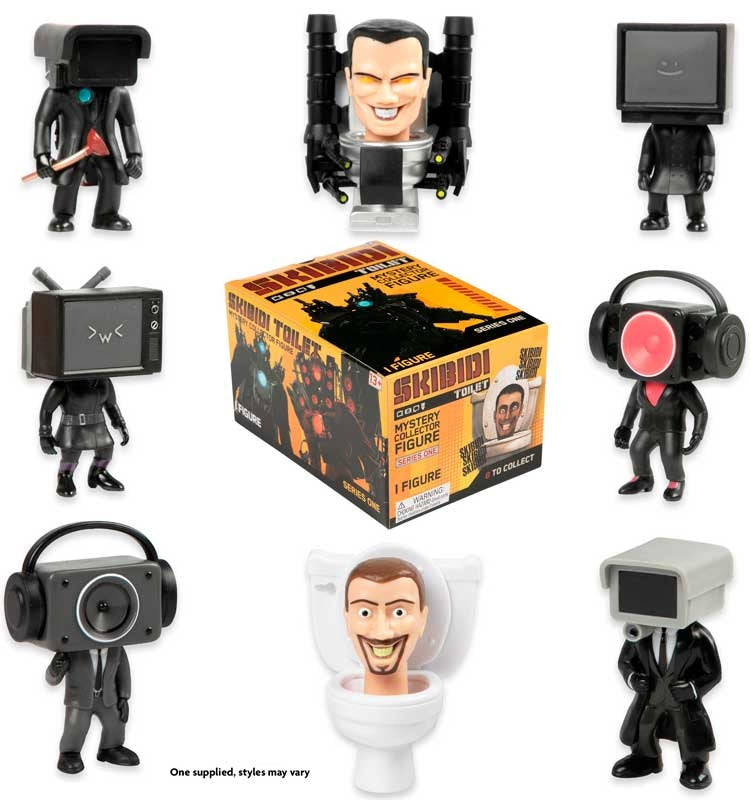 Skibidi Toilet Deluxe Mystery Figures – Snaps Collectible Blind Box