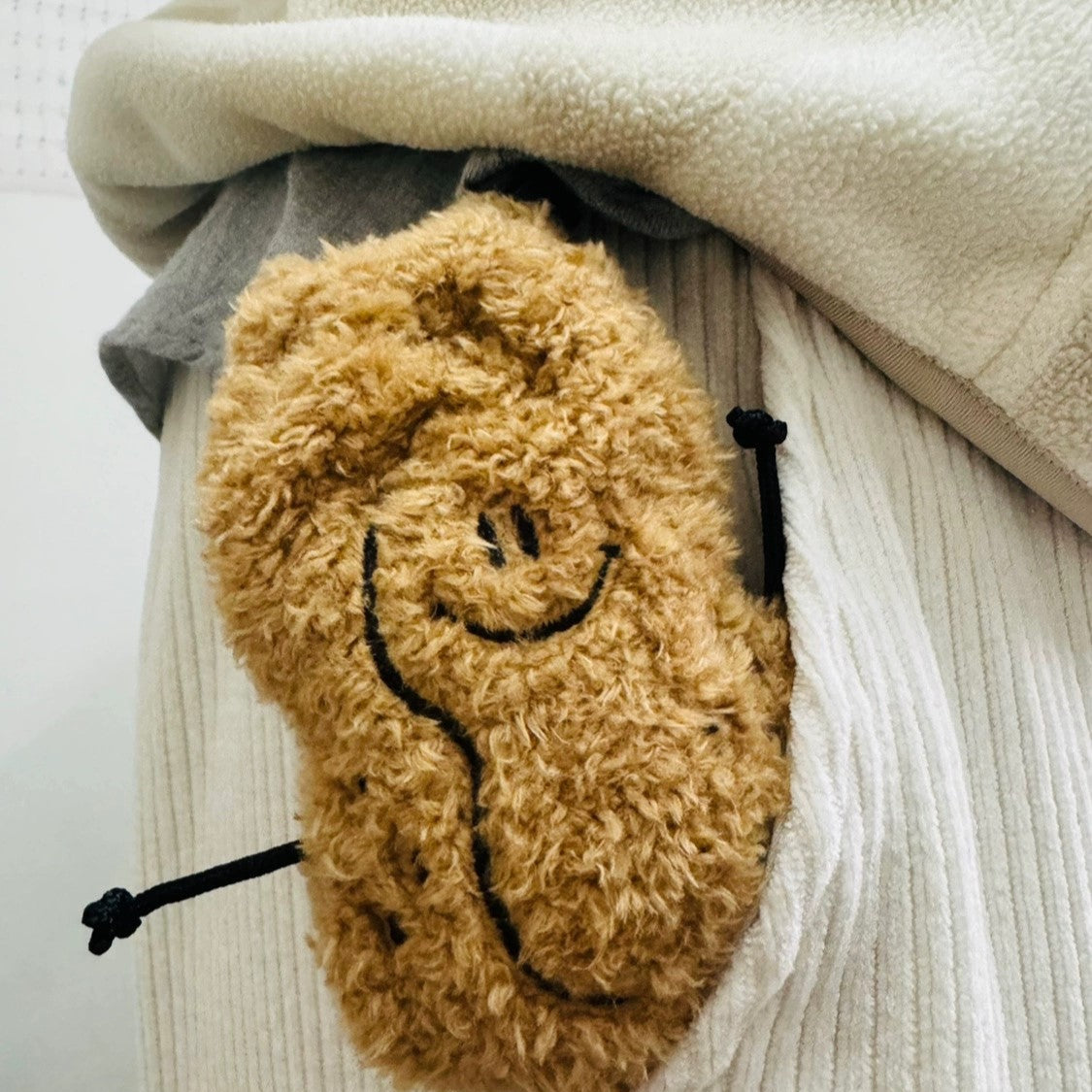LuLuFun Studio Peanut Soft Bag – Handmade Polar Fleece Plush Pouch