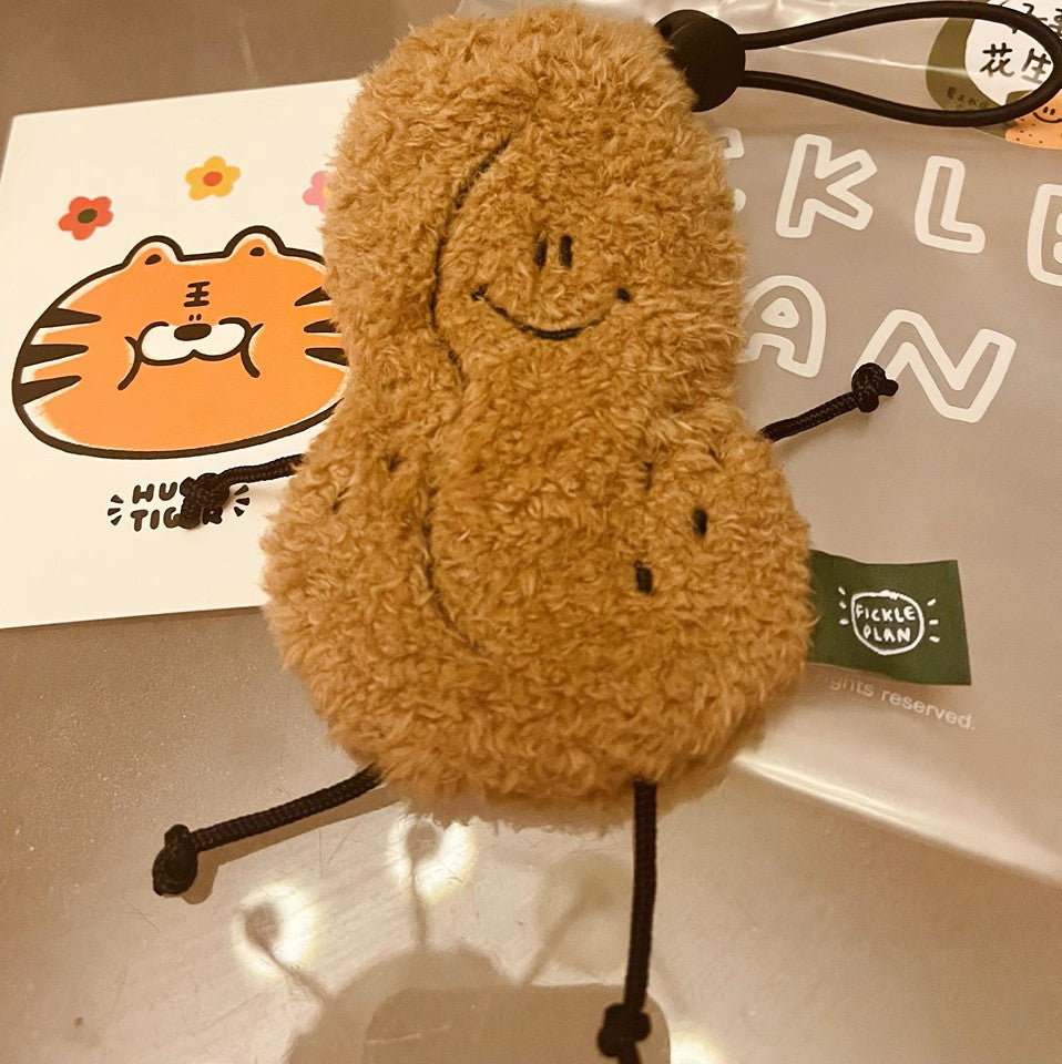 LuLuFun Studio Peanut Soft Bag – Handmade Polar Fleece Plush Pouch