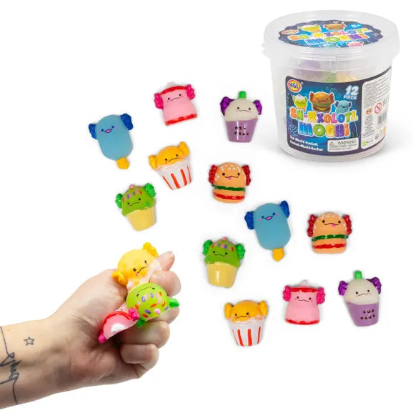 Snaps Snaxolotl Axolotl Mochi Squishy Toy - 12 Pack Collectible Set