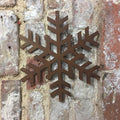 Rustic Warehouse Norfolk | Large Metal Snowflake Garden Wall Art – 30cm