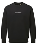 simple. sweatshirt. snug. black.