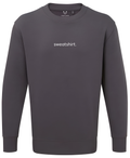 simple. sweatshirt. snug. charcoal.