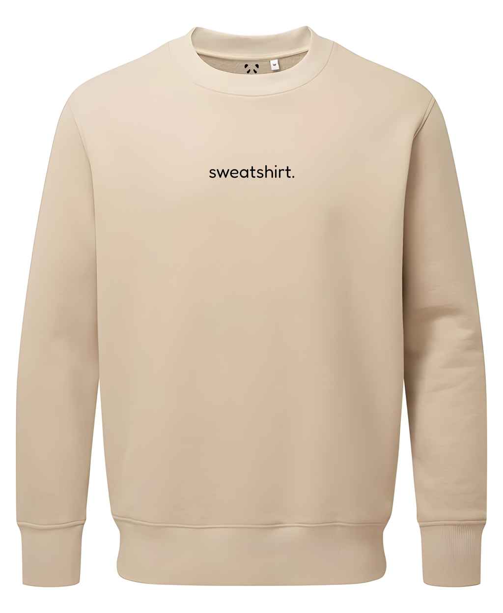 simple. sweatshirt. snug. desert-sand.