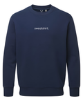 simple. sweatshirt. snug. navy.