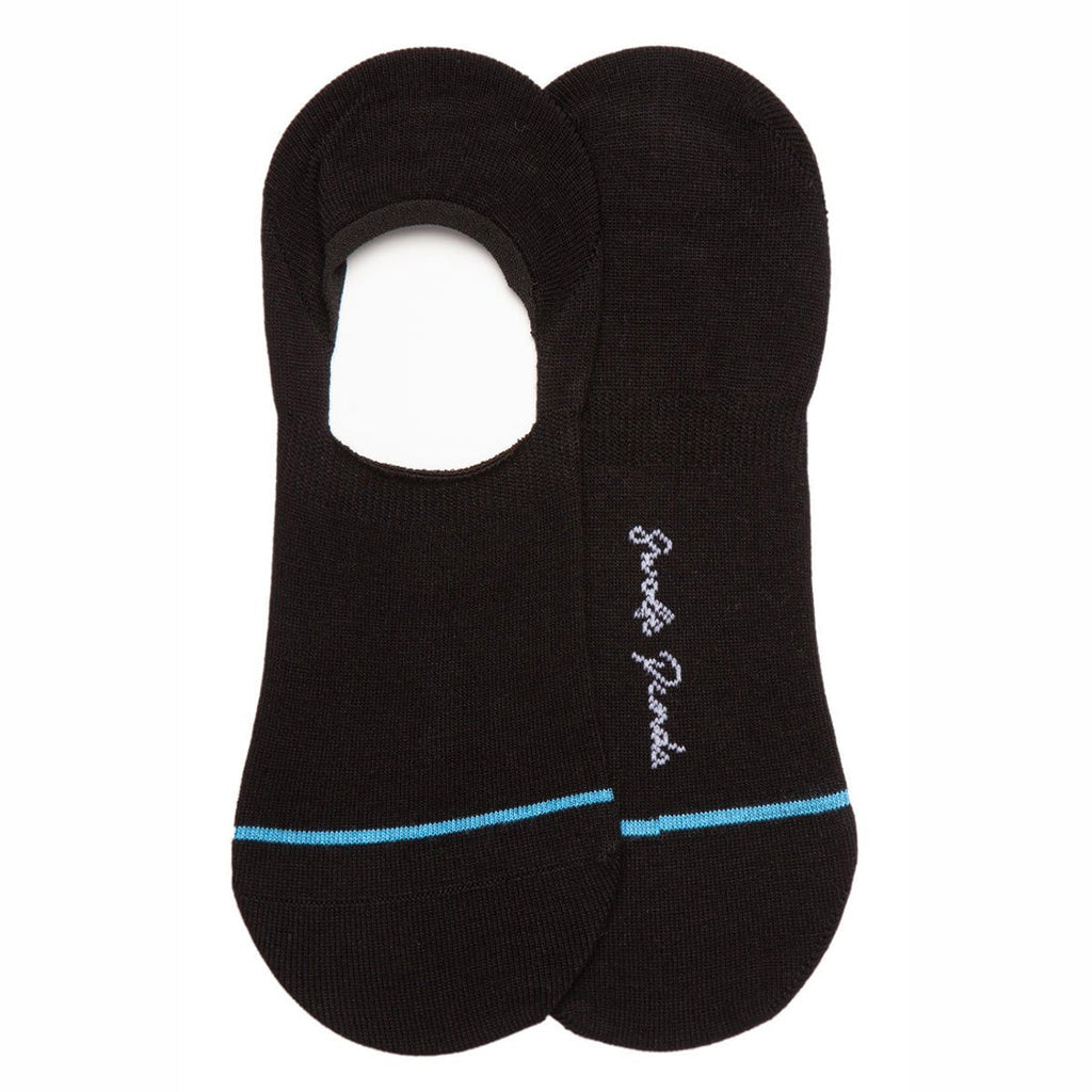 Swole Panda Black No-Show Bamboo Socks | Invisible Breathable Cotton