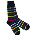 Swole Panda Black Small Striped Bamboo Socks – Soft & Durable