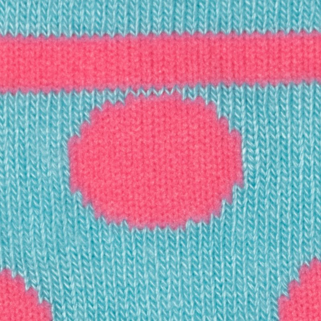 Swole Panda Bamboo Socks – Blue and Pink Polka Dot Breathable Soft Socks